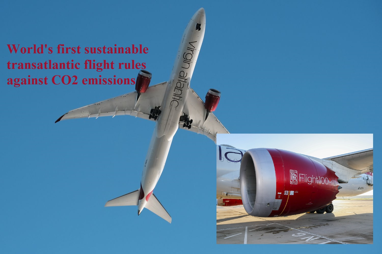 World’s first sustainable transatlantic flight rules against CO2 emissions