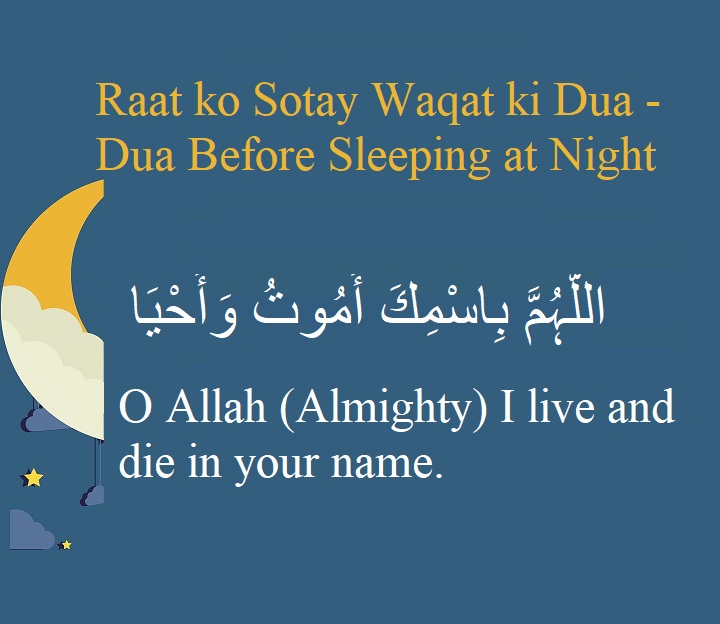 Raat ko Sotay Waqat ki Dua – Dua Before Sleeping at Night