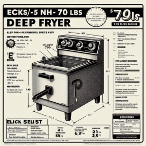 elks/ecf-5 nh 70 lbs deep fryer specs sheet