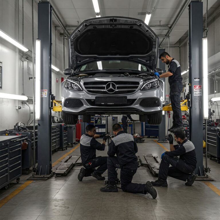 Mercedes oil change service in Dubai