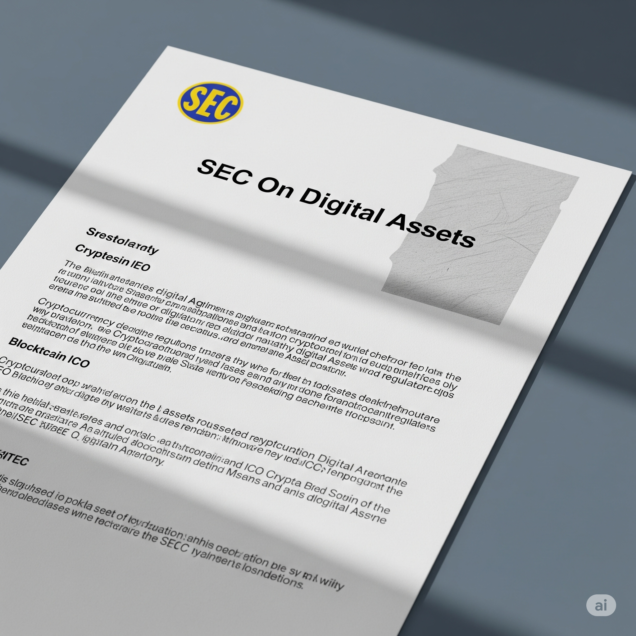 SEC On Digital Assets