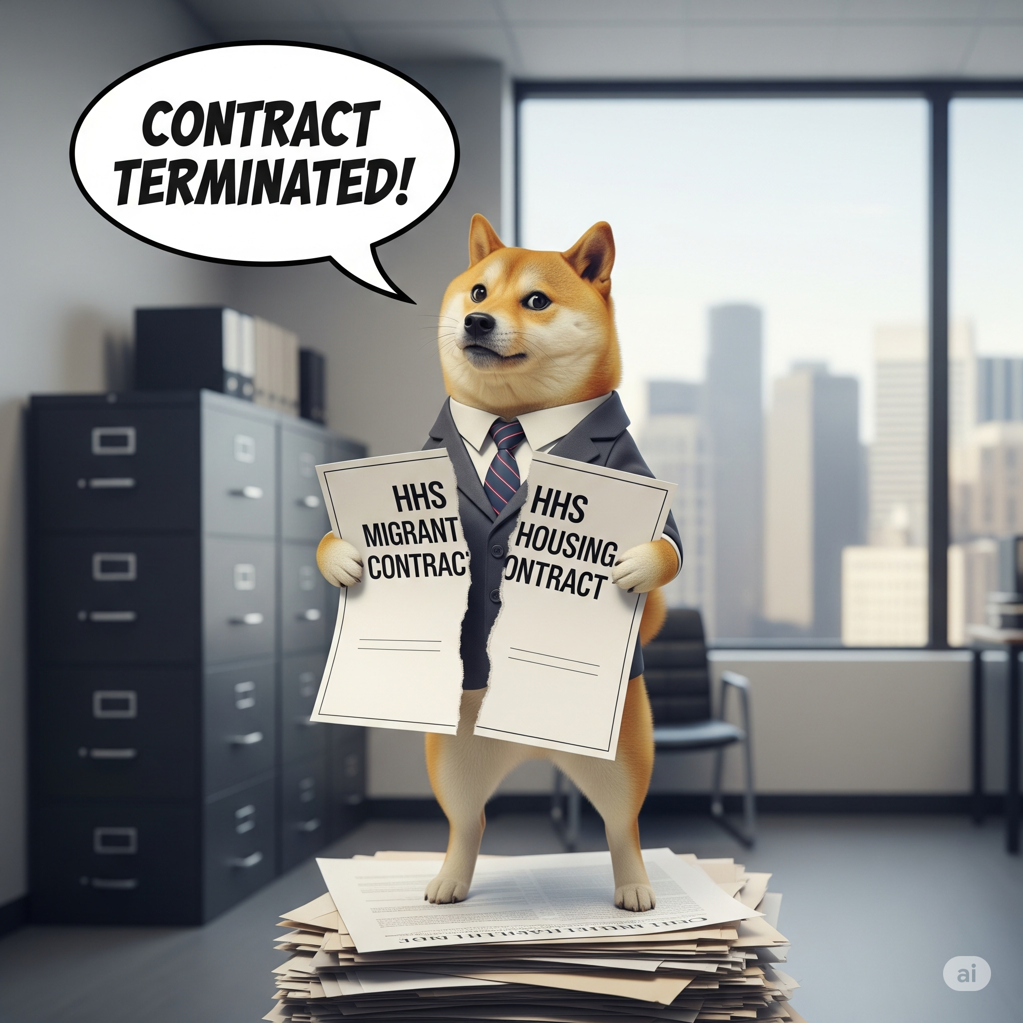 DOGE HHS Migrant Housing Contract Termination