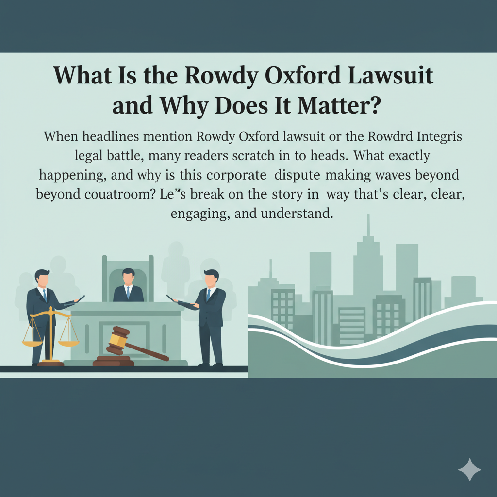 What Is the Rowdy Oxford Lawsuit and Why Does It Matter?
