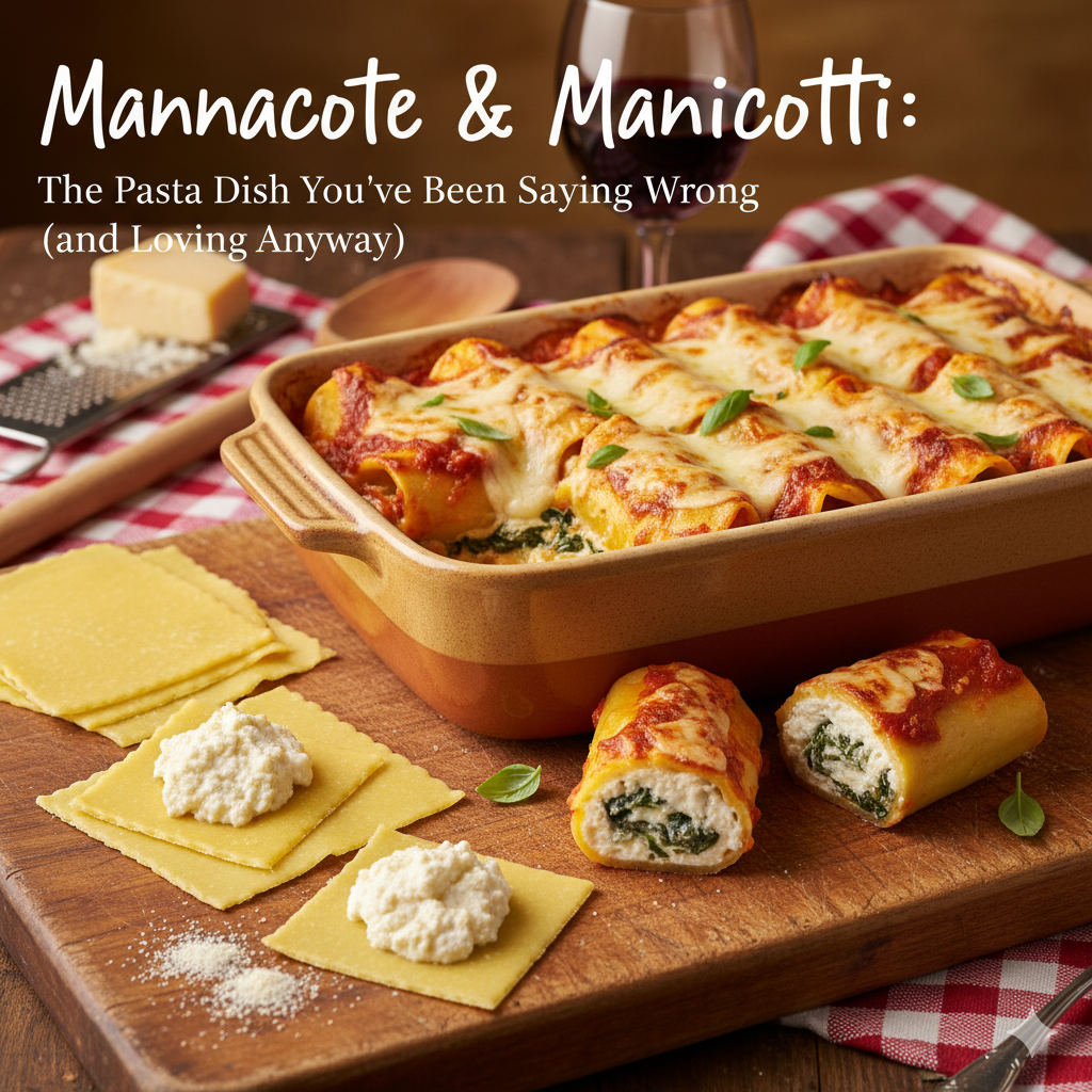 Mannacote & Manicotti: The Pasta Dish You’ve Been Saying Wrong (and Loving Anyway)